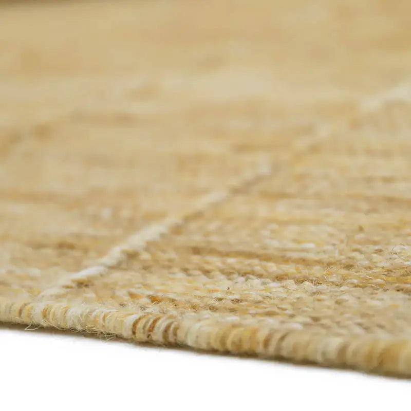 Alfombra de lana LHENA JAUNE BRUN M - Sueños de Cigueña 