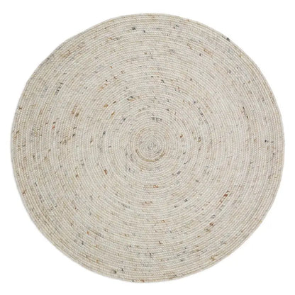 Tapis rond laine feutrée NEETHU AVOINE M - Sueños de Cigueña