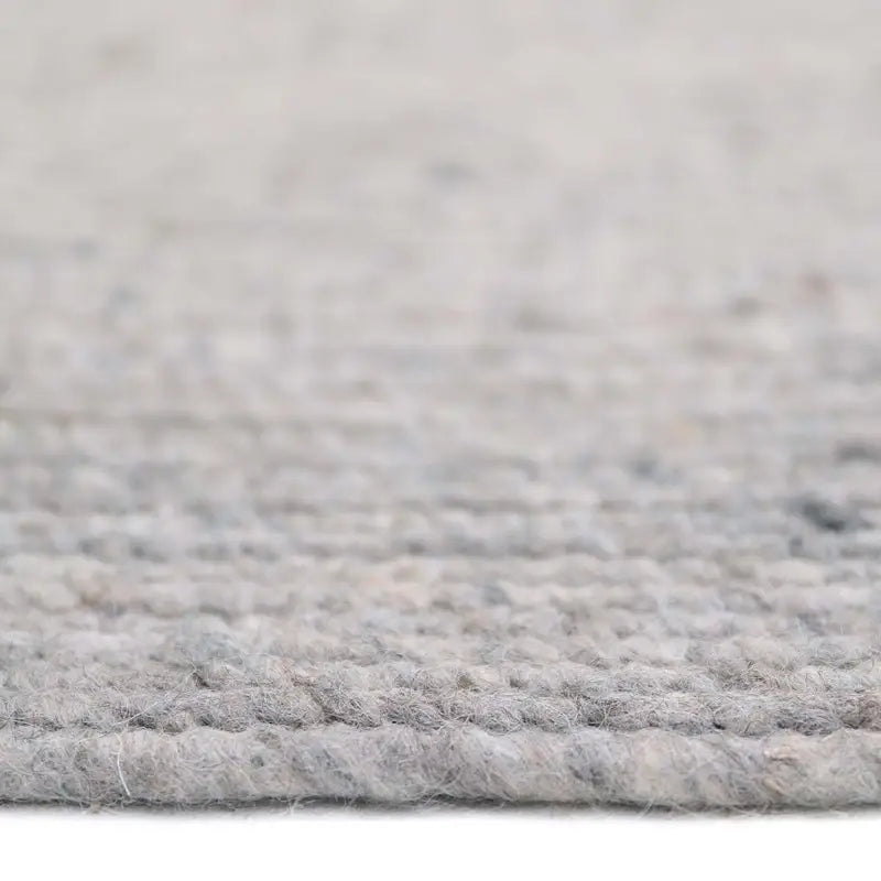 Tapis rond laine feutrée NEETHU GRIS L - Sueños de Cigueña
