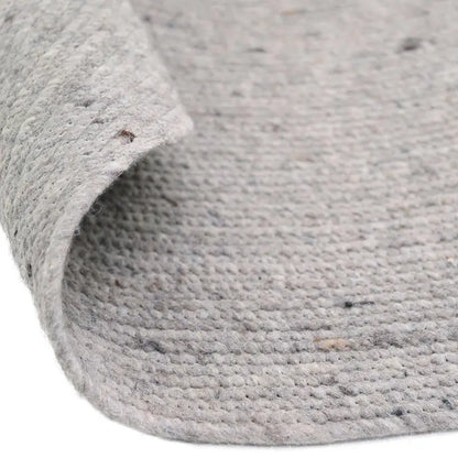 Tapis rond laine feutrée NEETHU GRIS M - Sueños de Cigueña