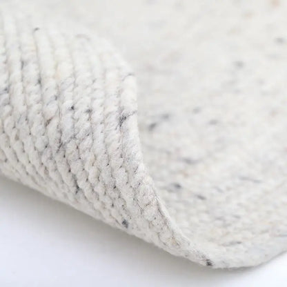 Tapis rond laine feutrée NEETHU NATUREL M - Sueños de Cigueña