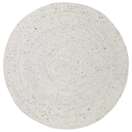 Tapis rond laine feutrée NEETHU NATUREL M - Sueños de Cigueña