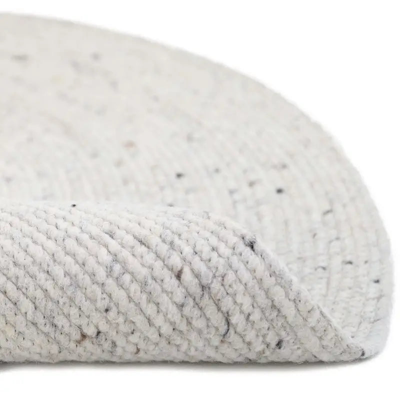 Tapis rond laine feutrée NEETHU NATUREL S - Sueños de Cigueña