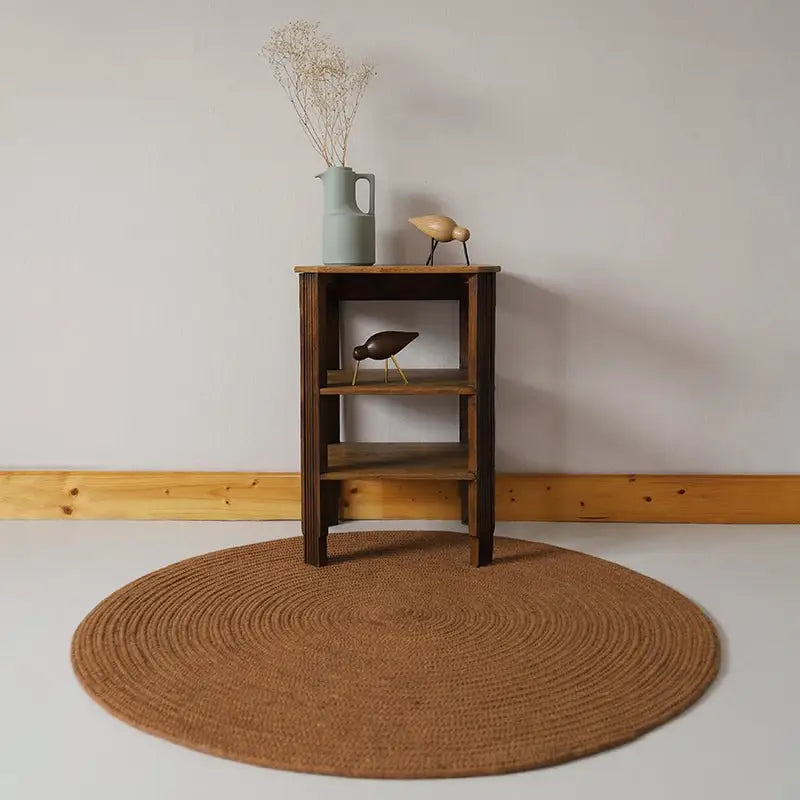 Tapis rond laine feutrée NEETHU TOFFEE S - Sueños de Cigueña