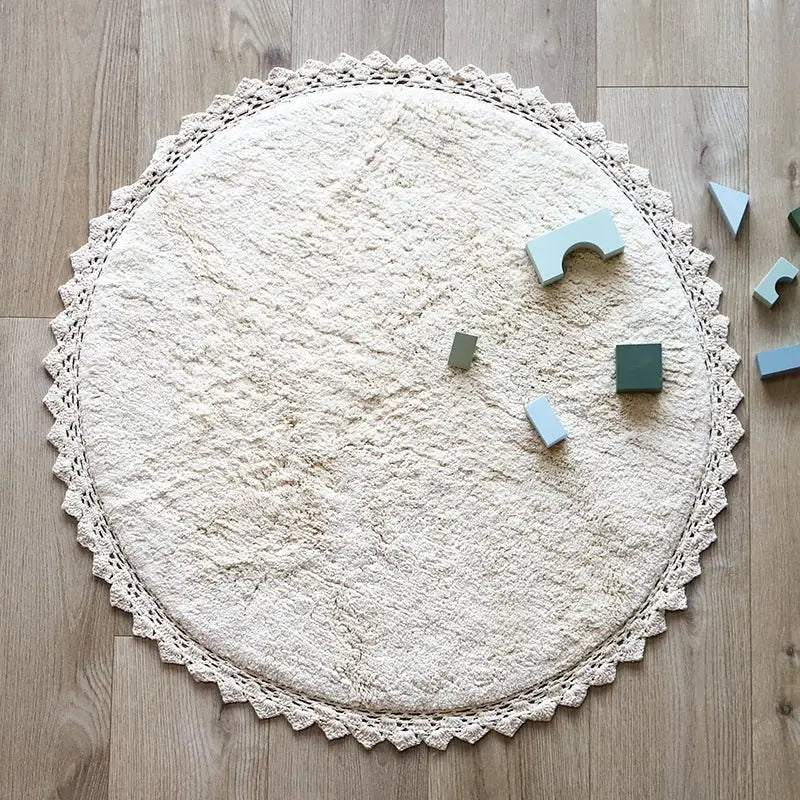 Alfombra Infantil 110 cm PERLA ECRU - Sueños de Cigueña