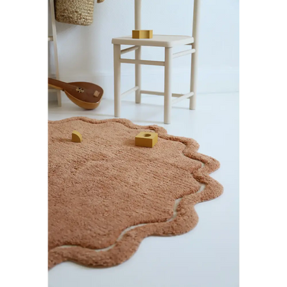 Alfombra Infantil 110 cm SWEET APRIL TOFFEE Algodón Lavable en lavadora - Sueños de Cigueña 