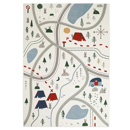 Alfombra Infantil 120x180 LITTLE CAMPER - Sueños de Cigueña