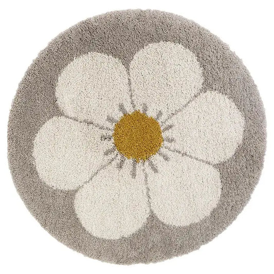 Alfombra Infantil BOHEMIAN DAISY ROND BEIGE - Sueños de Cigueña