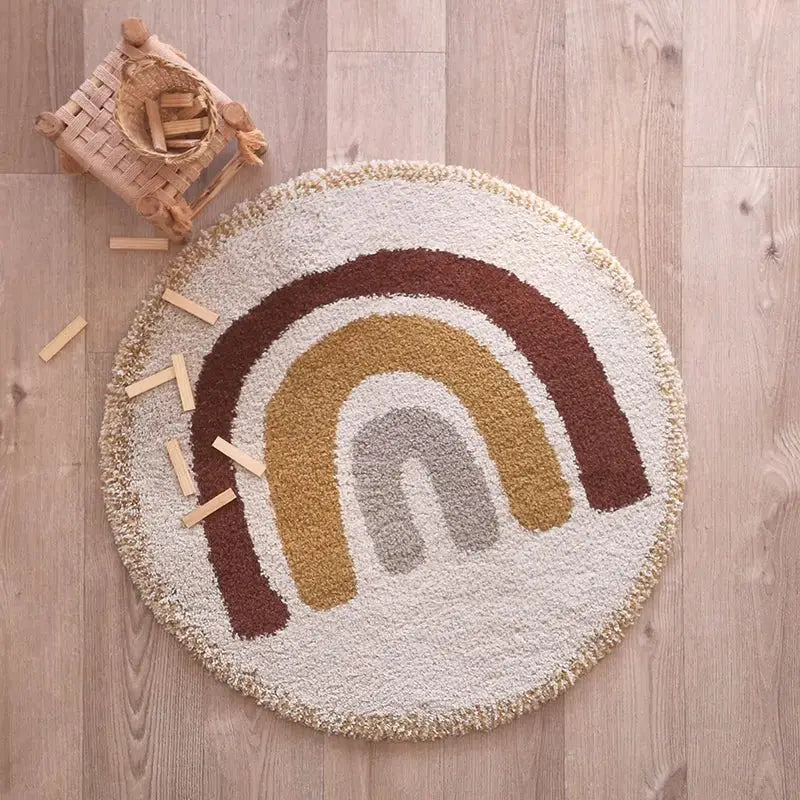 Tapis enfant arc en ciel Bohemian Rainbow - Sueños de Cigueña