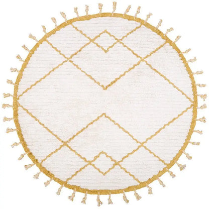 Tapis enfant coton lavable rond CÔME NATUREL MANGUE - Sueños de Cigueña