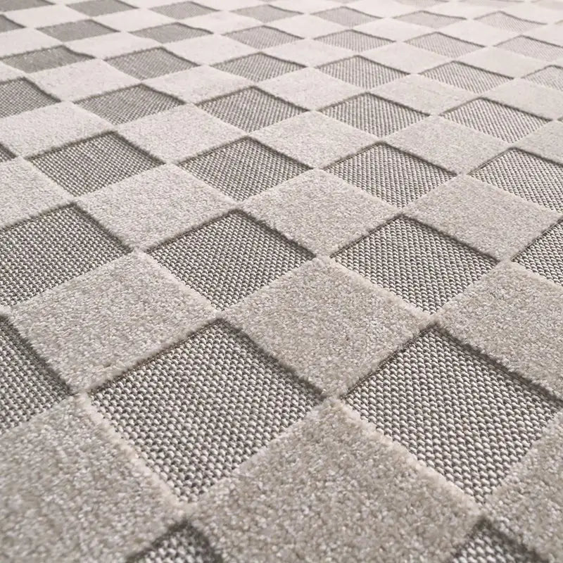 Tapis contemporain design damier DAMAS L - Sueños de Cigueña