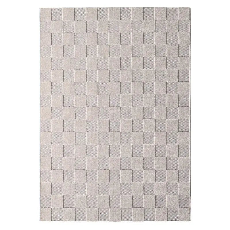 Tapis contemporain design damier DAMAS L - Sueños de Cigueña
