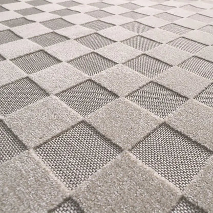 Tapis contemporain design damier DAMAS M - Sueños de Cigueña