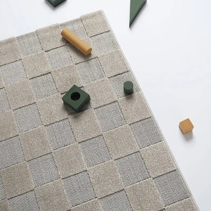 Tapis contemporain design damier DAMAS M - Sueños de Cigueña
