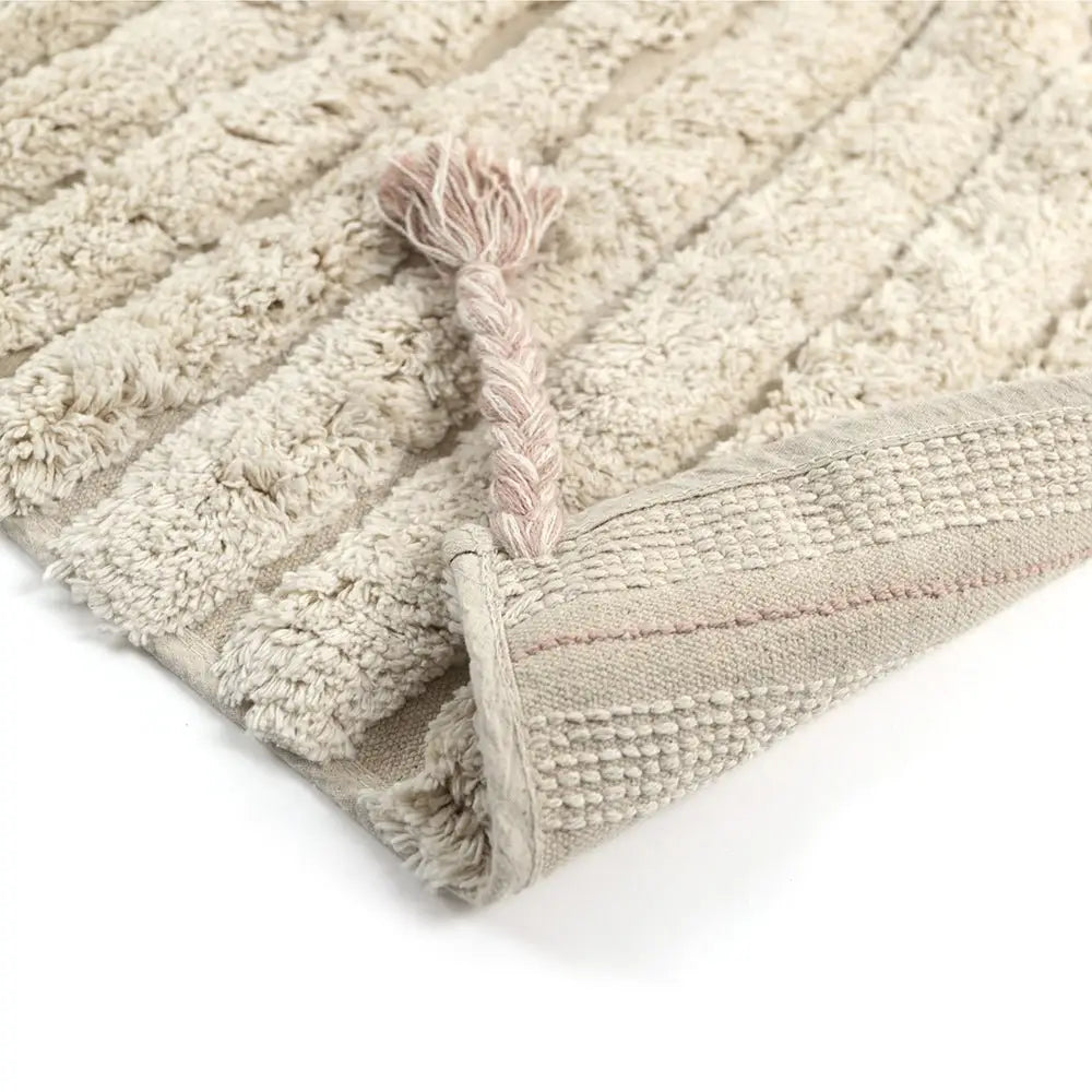 Tapis chambre enfant coton lavable DALIA NUDE - Sueños de Cigueña