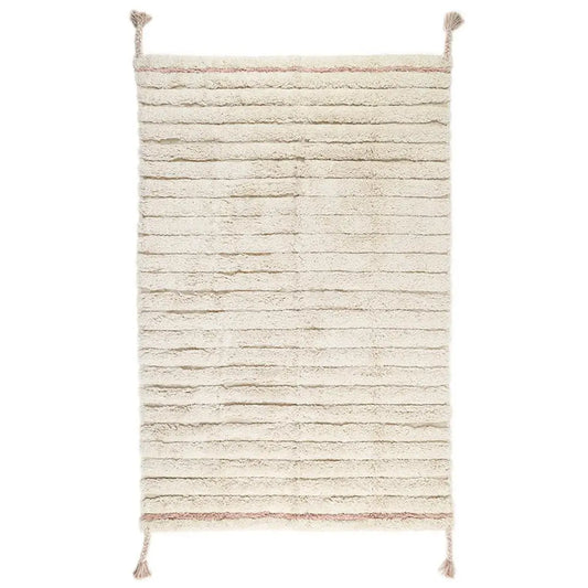 Tapis chambre enfant coton lavable DALIA NUDE - Sueños de Cigueña