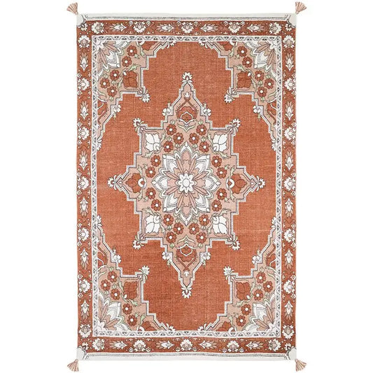 Tapis coton imprimé motif bohème LALITHA - Sueños de Cigueña