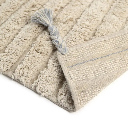 Tapis chambre enfant coton lavable DALIA BLEU - Sueños de Cigueña
