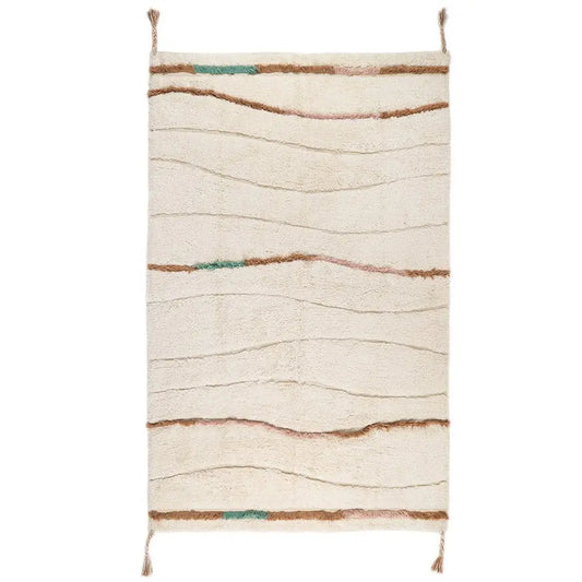 Tapis chambre enfant bohème coton lavable SERENA - Sueños de Cigueña