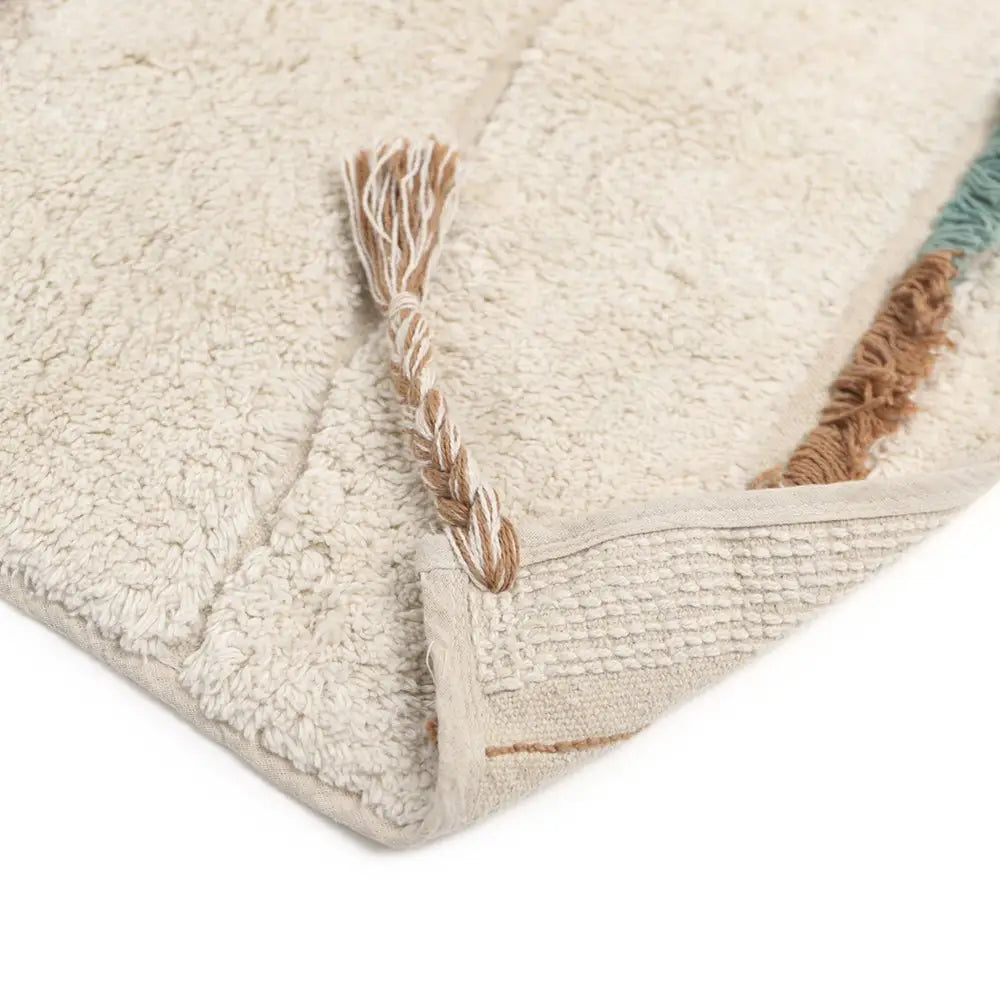 Tapis chambre enfant bohème coton lavable SERENA - Sueños de Cigueña