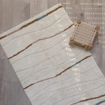 Tapis chambre enfant bohème coton lavable SERENA - Sueños de Cigueña