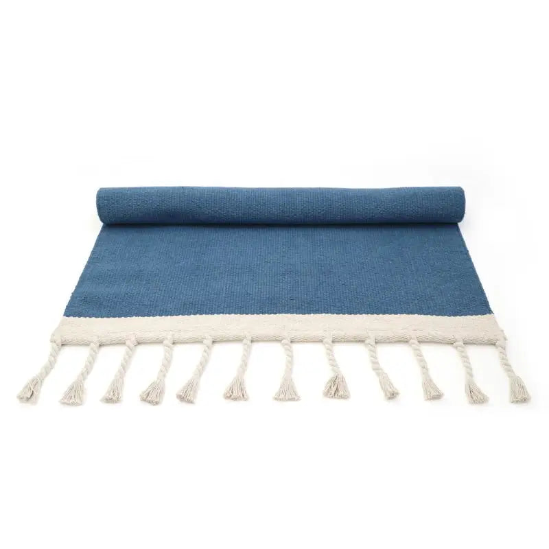 Tapis coton LISBOA BLEU - Sueños de Cigueña