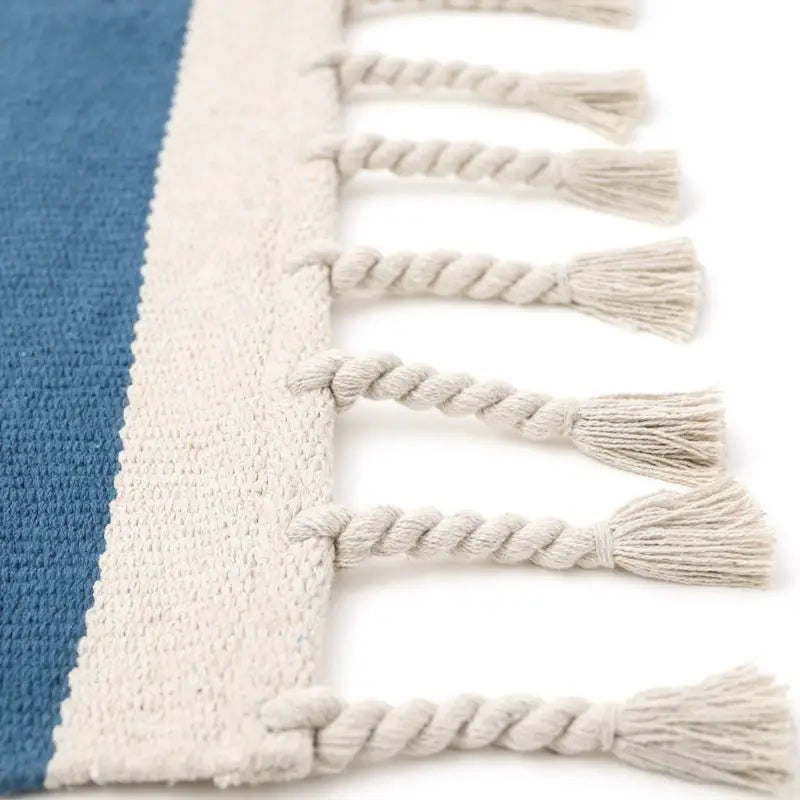 Tapis coton LISBOA BLEU - Sueños de Cigueña