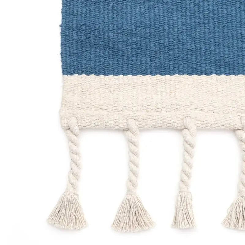 Tapis coton LISBOA BLEU - Sueños de Cigueña