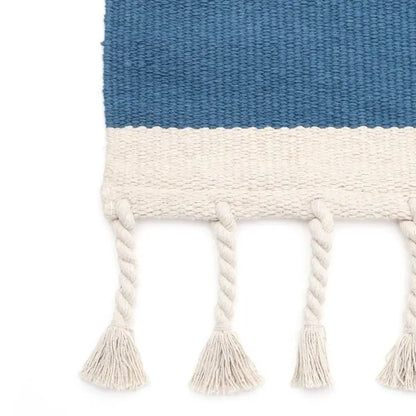 Tapis coton LISBOA BLEU - Sueños de Cigueña