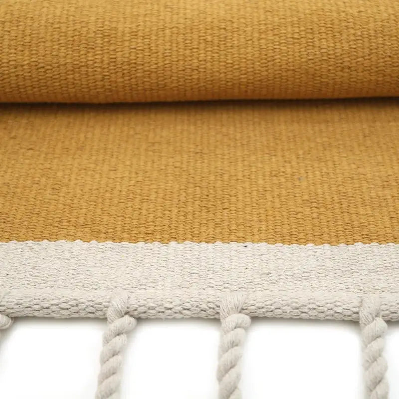 Tapis coton LISBOA MOUTARDE - Sueños de Cigueña