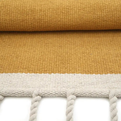 Tapis coton LISBOA MOUTARDE - Sueños de Cigueña