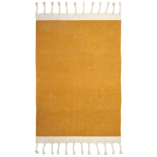 Tapis coton LISBOA MOUTARDE - Sueños de Cigueña