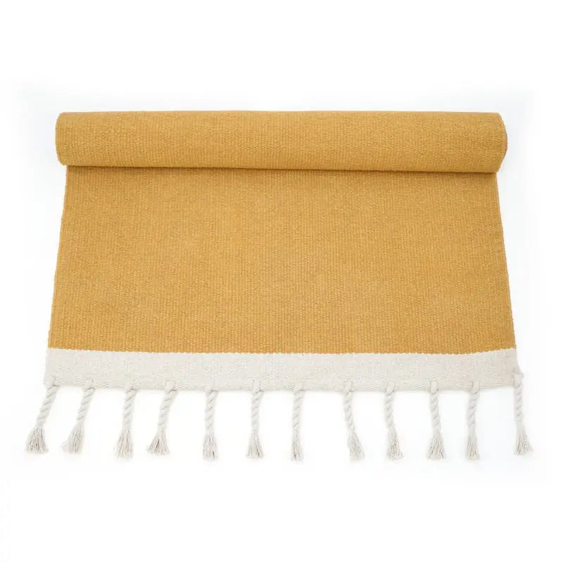 Tapis coton LISBOA MOUTARDE - Sueños de Cigueña
