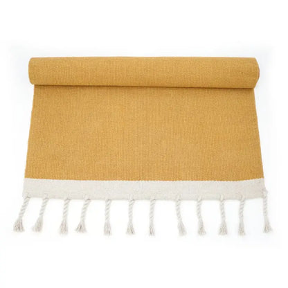 Tapis coton LISBOA MOUTARDE - Sueños de Cigueña