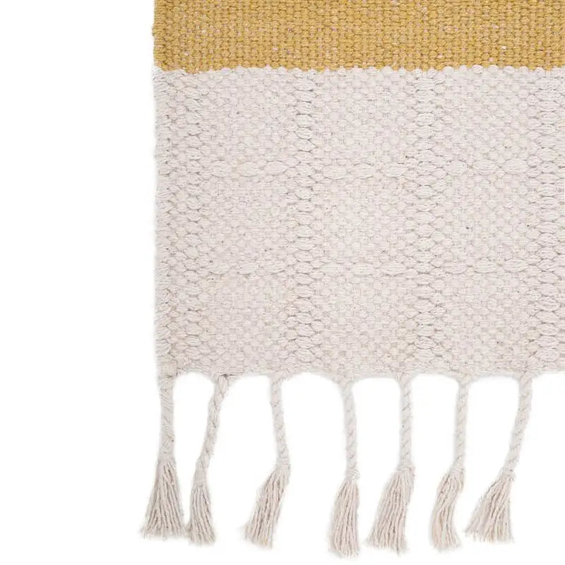 Tapis chambre coton LUCIA MOUTARDE - Sueños de Cigueña