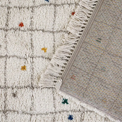 Tapis chambre enfant à pois multicolores RITTAH M - Sueños de Cigueña