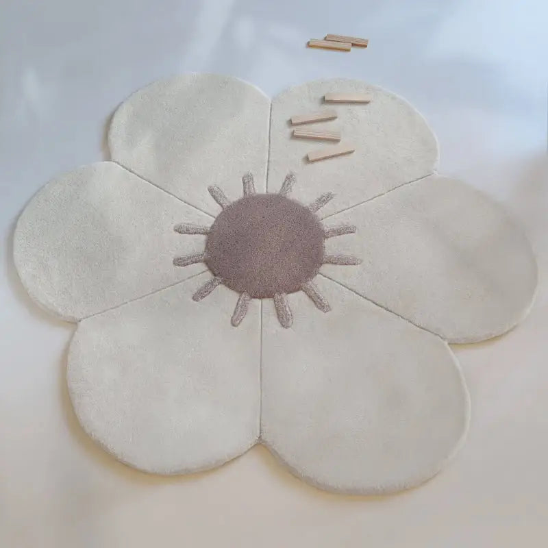 Tapis chambre enfant fleur DAISY - Sueños de Cigueña
