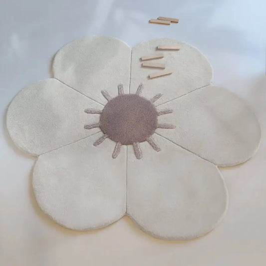 Tapis chambre enfant fleur DAISY - Sueños de Cigueña