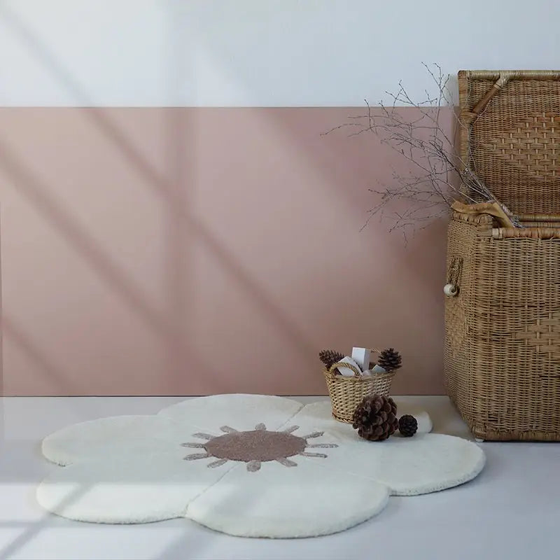 Tapis chambre enfant fleur DAISY - Sueños de Cigueña