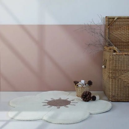 Tapis chambre enfant fleur DAISY - Sueños de Cigueña