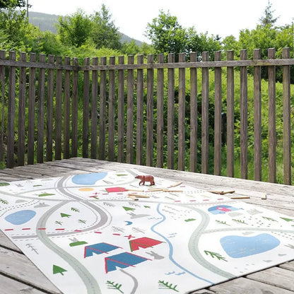 Tapis de jeu enfant indoor & outdoor LITTLE CAMPER - Sueños de Cigueña