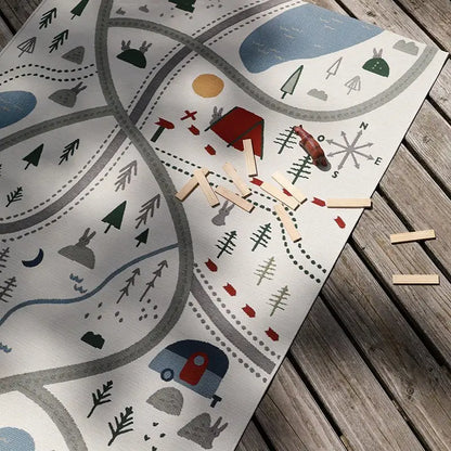 Tapis de jeu enfant indoor & outdoor LITTLE CAMPER - Sueños de Cigueña