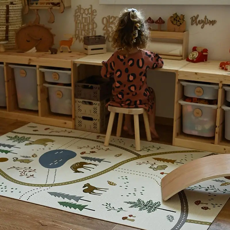 Tapis de jeu enfant indoor & outdoor LITTLE FOREST - Sueños de Cigueña