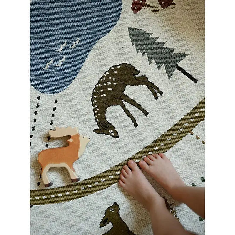 Tapis de jeu enfant indoor & outdoor LITTLE FOREST - Sueños de Cigueña