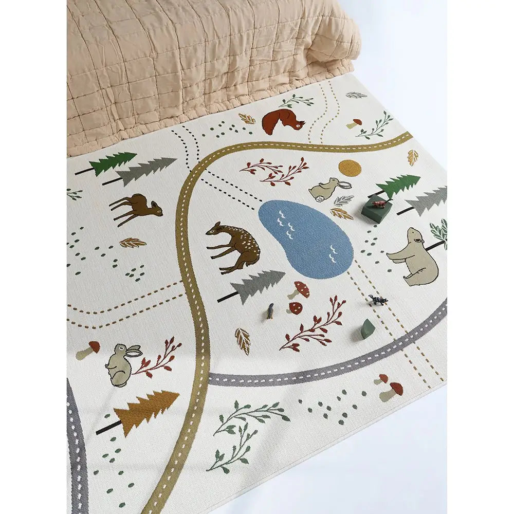 Tapis de jeu enfant indoor & outdoor LITTLE FOREST - Sueños de Cigueña