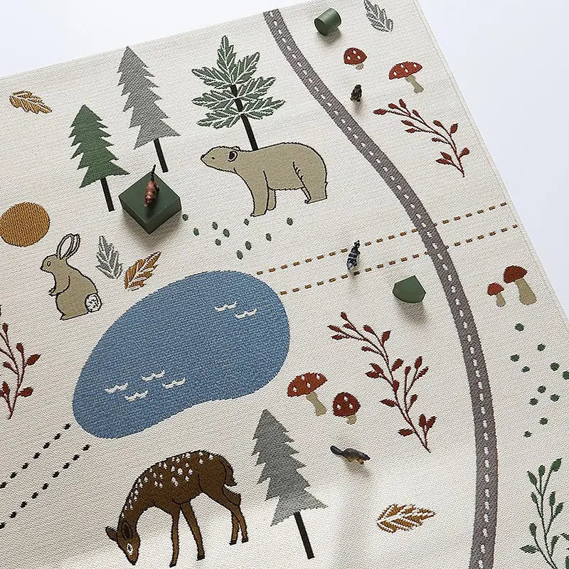 Tapis de jeu enfant indoor & outdoor LITTLE FOREST - Sueños de Cigueña