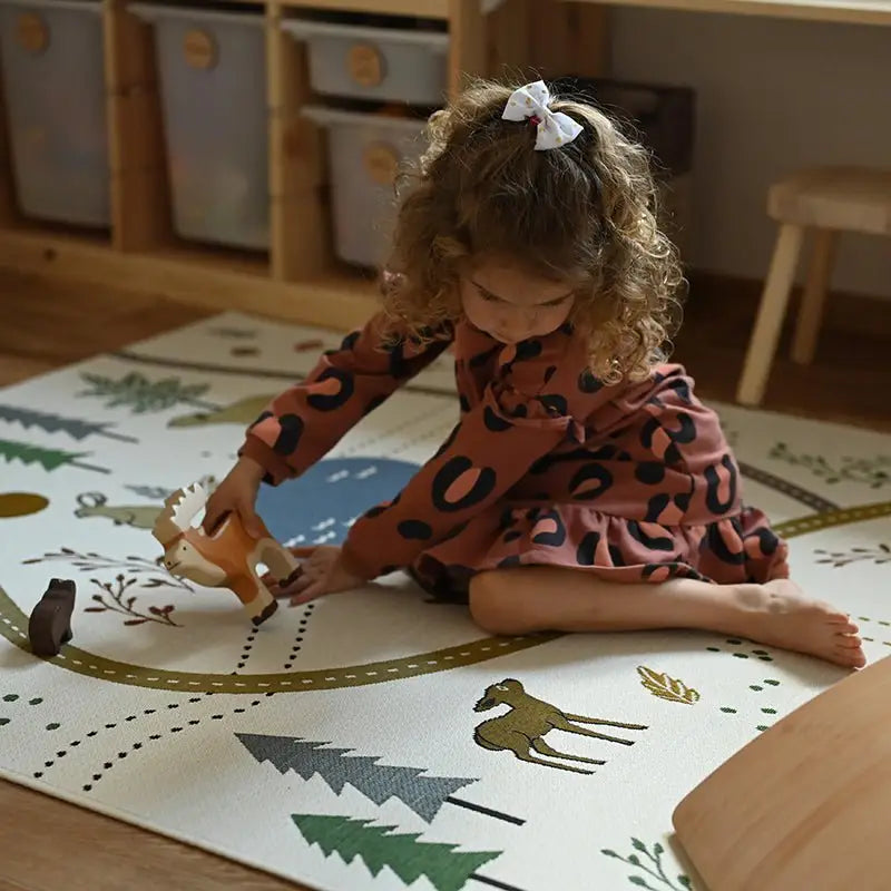 Tapis de jeu enfant indoor & outdoor LITTLE FOREST - Sueños de Cigueña