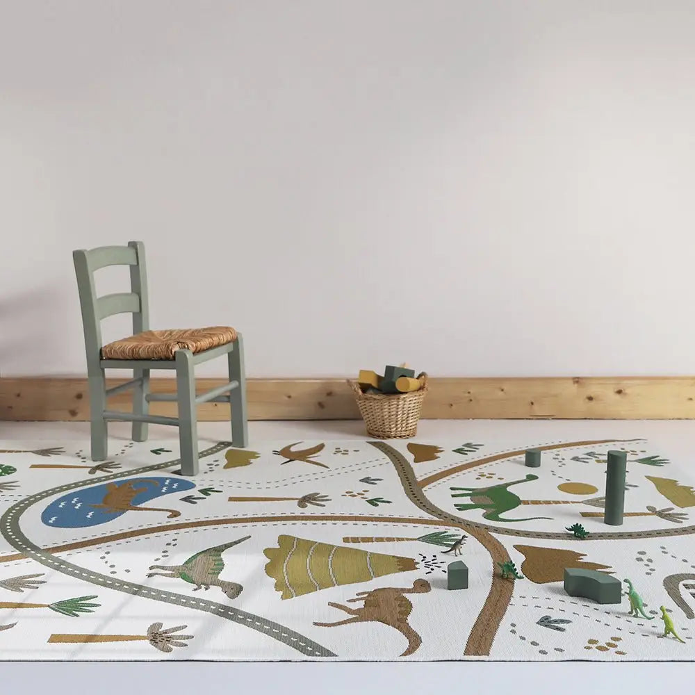 Tapis de jeu enfant indoor & outdoor LITTLE JURASIC - Sueños de Cigueña
