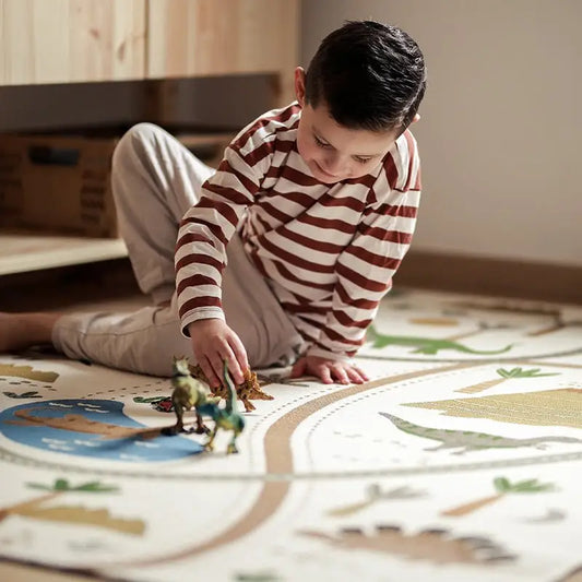 Tapis de jeu enfant indoor & outdoor LITTLE JURASIC - Sueños de Cigueña