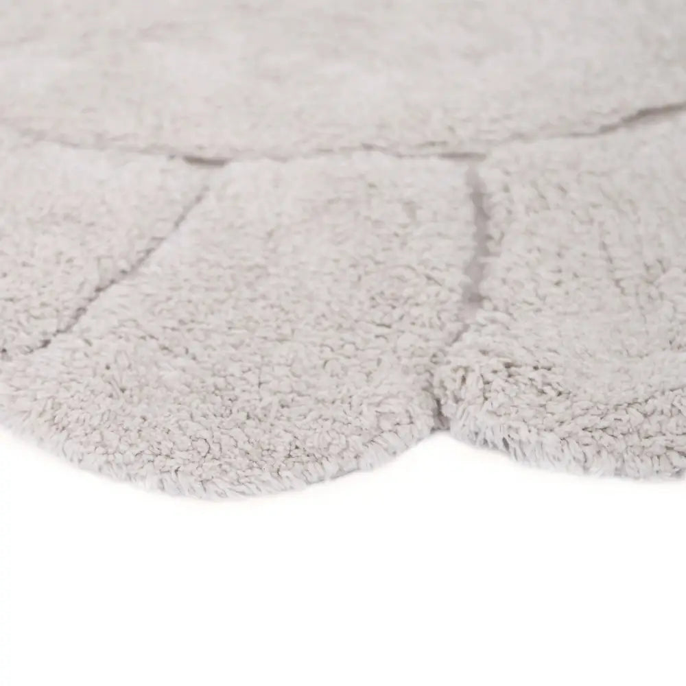 Tapis chambre enfant coton lavable rond finition "pétales" GABRIELLE - Sueños de Cigueña